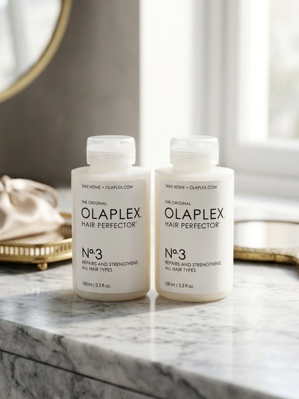 NIB Olaplex No. 3 Hair Perfector Duo Set - Full Size (3.3 fl oz / 100ml Each)
